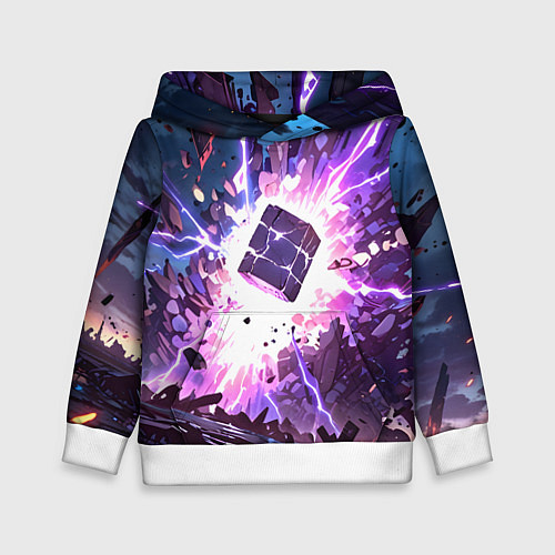 Детская толстовка Магический куб / 3D-Белый – фото 1