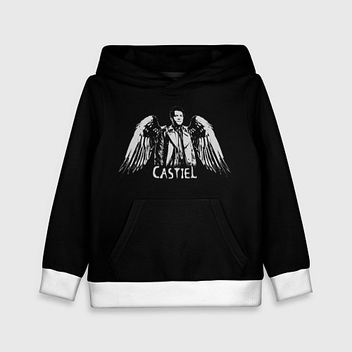 Детская толстовка Castiel - supernatural / 3D-Белый – фото 1