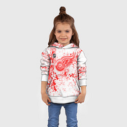 Толстовка-худи детская Detroit Red Wings NHL white, цвет: 3D-белый — фото 2