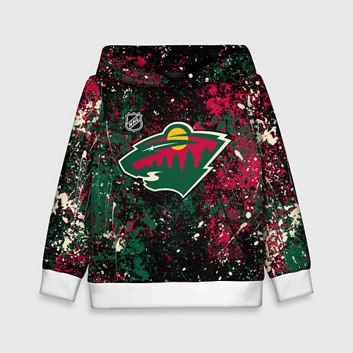 Детская толстовка Minnesota Wild NHL black / 3D-Белый – фото 1