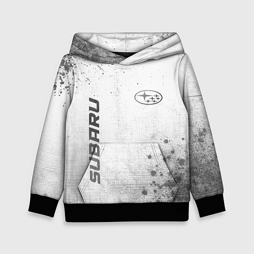 Детская толстовка Subaru - white gradient вертикально / 3D-Черный – фото 1