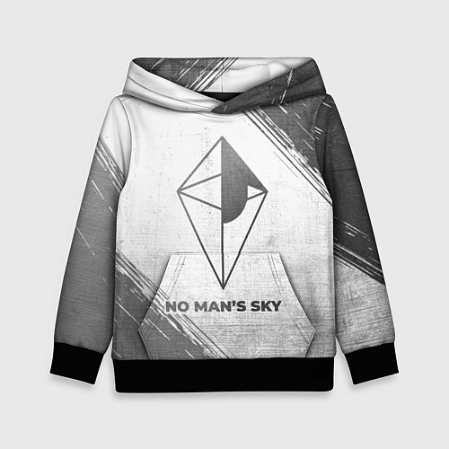 Детская толстовка No Mans Sky - white gradient / 3D-Черный – фото 1