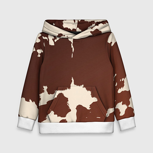 Детская толстовка Коровий узор / 3D-Белый – фото 1