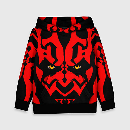 Детская толстовка Лицо Дарт Мола / 3D-Черный – фото 1