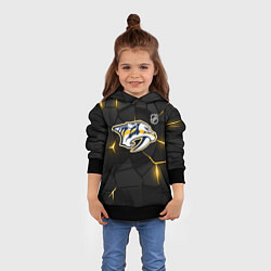 Толстовка-худи детская Нэшвилл Предаторз - НХЛ хоккей, цвет: 3D-черный — фото 2
