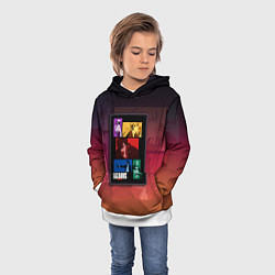 Толстовка-худи детская Lazarus Art, цвет: 3D-белый — фото 2