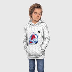 Толстовка-худи детская Колорадо Эвеланш - белые соты, цвет: 3D-белый — фото 2
