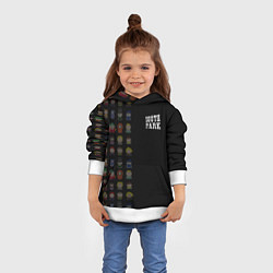 Толстовка-худи детская Персонажи Южный парк и лого, цвет: 3D-белый — фото 2