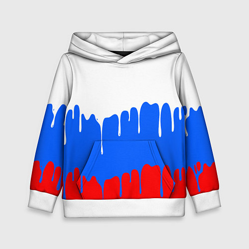 Детская толстовка Патриот - флаг / 3D-Белый – фото 1