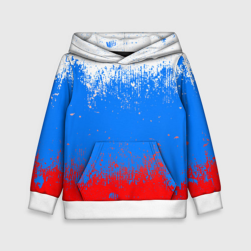 Детская толстовка Патриот - флаг / 3D-Белый – фото 1