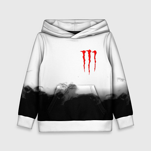 Детская толстовка Monster energy splash smoke / 3D-Белый – фото 1