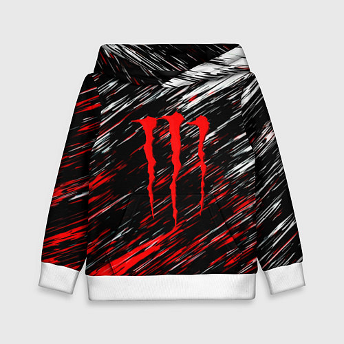 Детская толстовка Monster energy полосы красок / 3D-Белый – фото 1