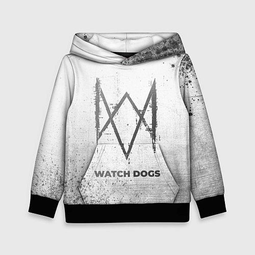 Детская толстовка Watch Dogs - white gradient / 3D-Черный – фото 1