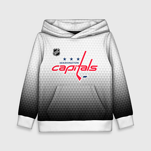 Детская толстовка Вашингтон Кэпиталз - градиент / 3D-Белый – фото 1
