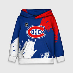 Детская толстовка Монреаль Канадиенс - брызги краски