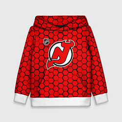 Детская толстовка Нью Джерси Девилз - красные соты