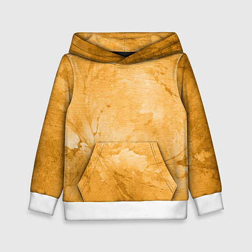 Детская толстовка Абстракция - bright yellow / 3D-Белый – фото 1