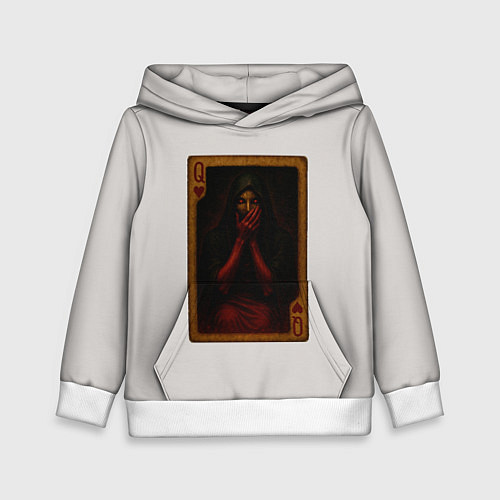 Детская толстовка Королева воров: дама червей / 3D-Белый – фото 1