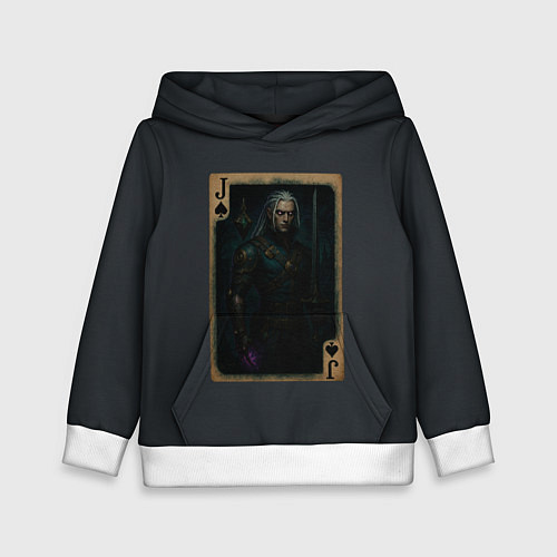 Детская толстовка Кувад Дак: валет пик / 3D-Белый – фото 1