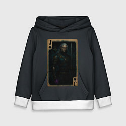 Толстовка-худи детская Кувад Дак: валет пик, цвет: 3D-белый