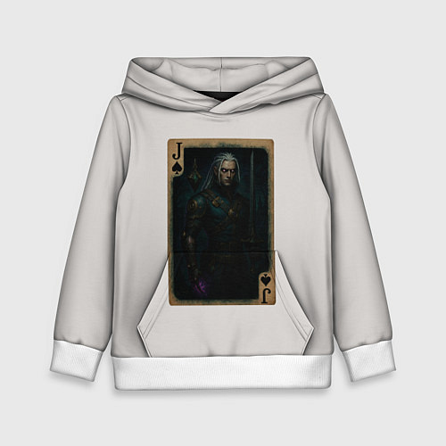 Детская толстовка Кувад Дак: валет пик / 3D-Белый – фото 1