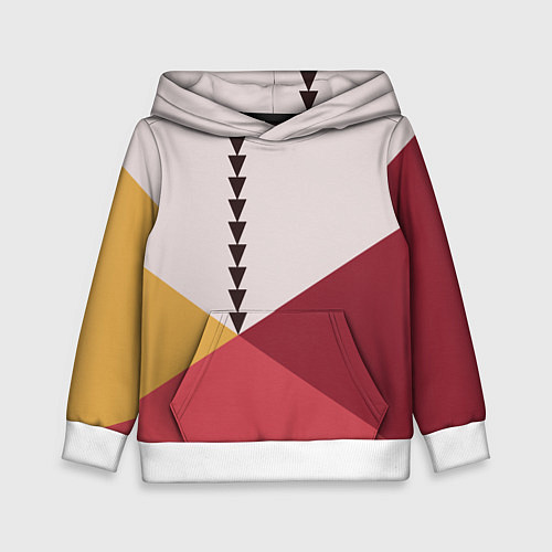 Детская толстовка Колор-блок фруктовый чиа пудинг / 3D-Белый – фото 1