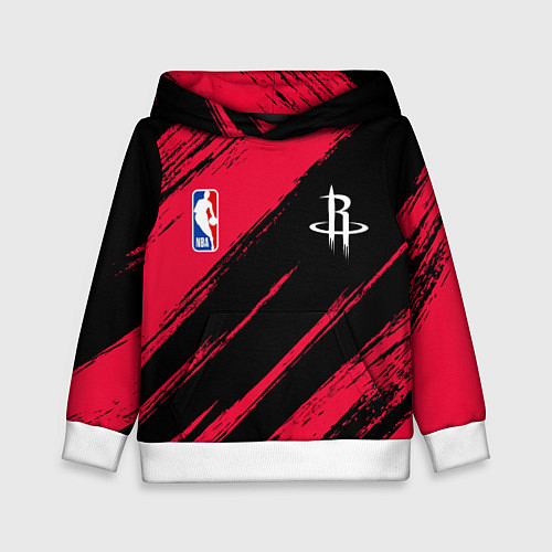Детская толстовка Хьюстон Рокетс - цвета команды / 3D-Белый – фото 1
