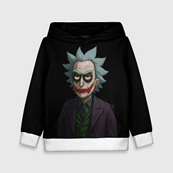 Толстовка-худи детская Рик - Джокер, цвет: 3D-белый