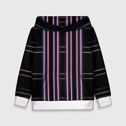 Детская толстовка Neon red blue black