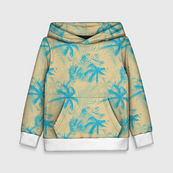 Детская толстовка Palm light blue beige