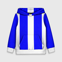 Детская толстовка Color white blue line