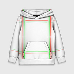 Детская толстовка Neon light green red