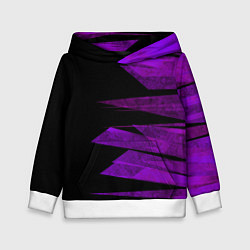 Детская толстовка Color purple black stripes