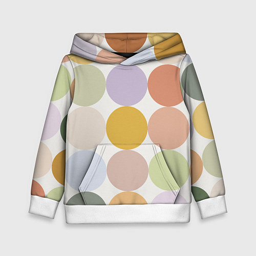 Детская толстовка Цветочный горошек / 3D-Белый – фото 1