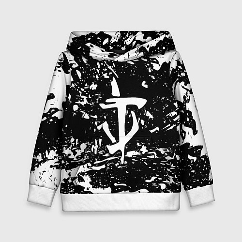 Детская толстовка Doom краски белые штрихи / 3D-Белый – фото 1