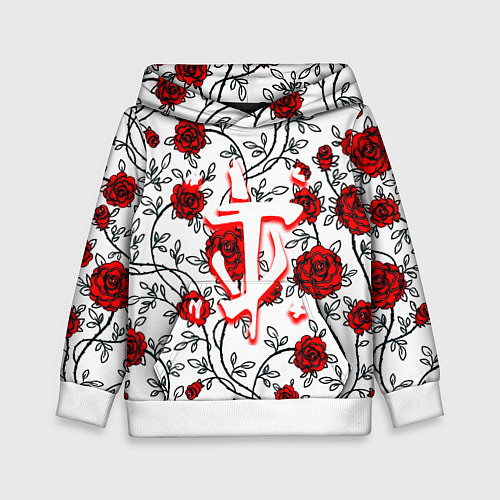 Детская толстовка Doom розы / 3D-Белый – фото 1