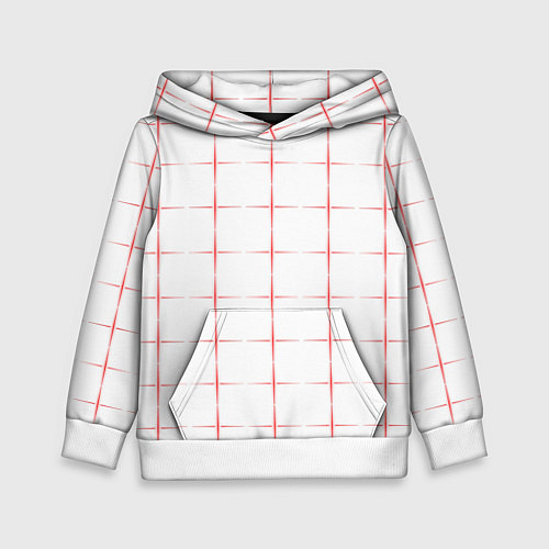 Детская толстовка Color white red crosses / 3D-Белый – фото 1