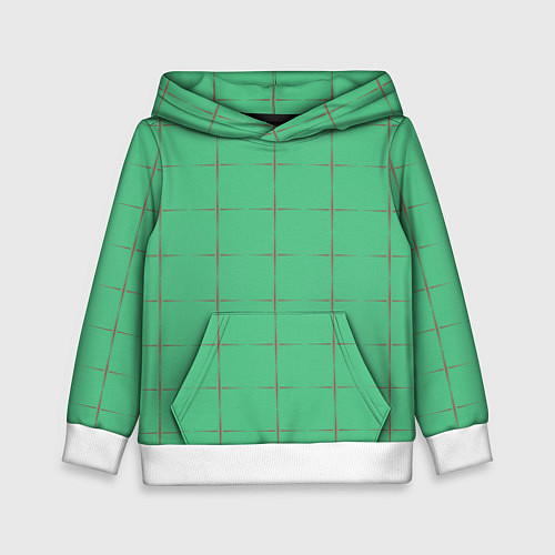 Детская толстовка Color green stripes / 3D-Белый – фото 1