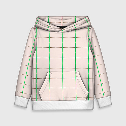 Детская толстовка Color white stripes / 3D-Белый – фото 1