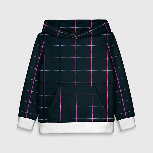 Детская толстовка Color black stripes / 3D-Белый – фото 1
