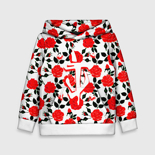 Детская толстовка Doom розы / 3D-Белый – фото 1