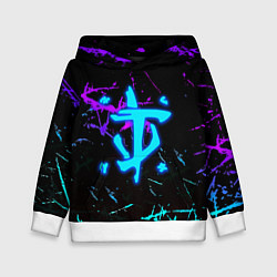 Детская толстовка Doom неоновые штрихи