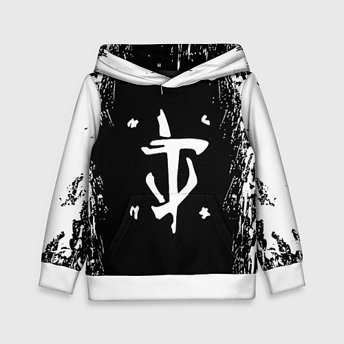 Детская толстовка Doom краска белая текстура / 3D-Белый – фото 1