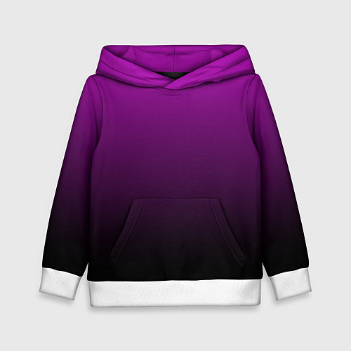 Детская толстовка Purple gradient / 3D-Белый – фото 1