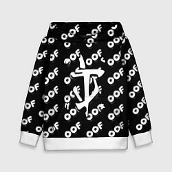 Толстовка-худи детская Doom off black, цвет: 3D-белый