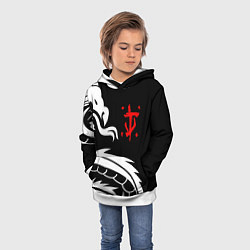 Толстовка-худи детская Doom dragon steel, цвет: 3D-белый — фото 2