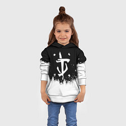 Толстовка-худи детская Doom winter wild, цвет: 3D-белый — фото 2