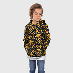 Толстовка-худи детская Грибной дождик, цвет: 3D-белый — фото 2