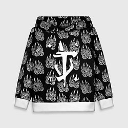 Толстовка-худи детская Doom хищник леса, цвет: 3D-белый