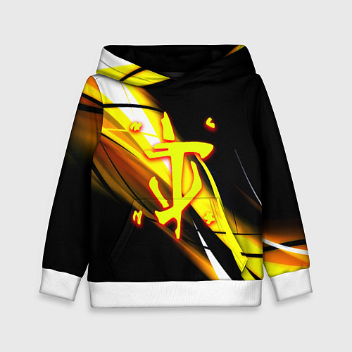 Детская толстовка Doom геометрия из полос / 3D-Белый – фото 1